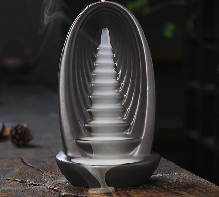 Ceramic Waterfall Incense Burner